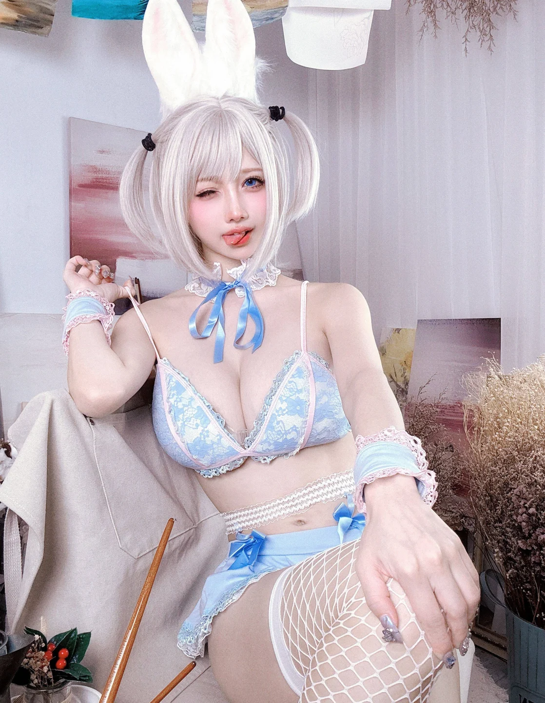 沖田凜花Rinka - 蓝色兔子 [70P-307MB] tg@simisebaisi 【丝足阁】022.webp